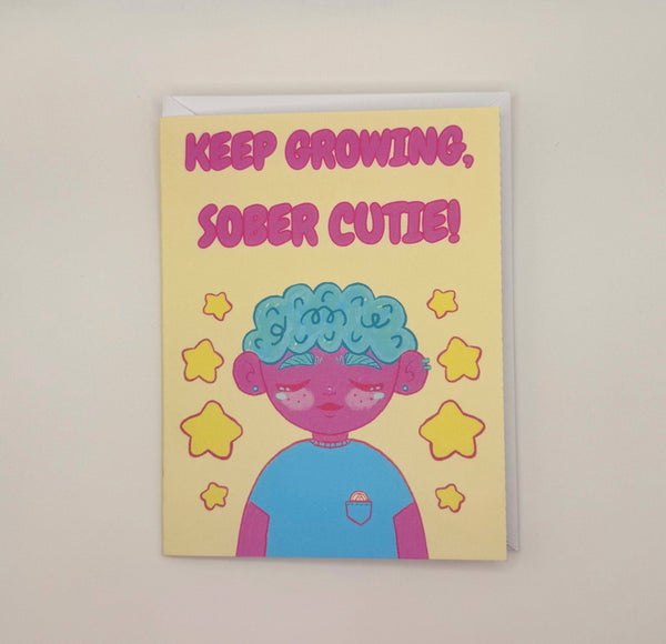 Sober Cutie Greeting Card
