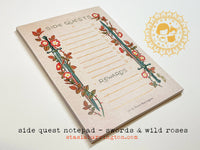Side Quests Notepad - Swords