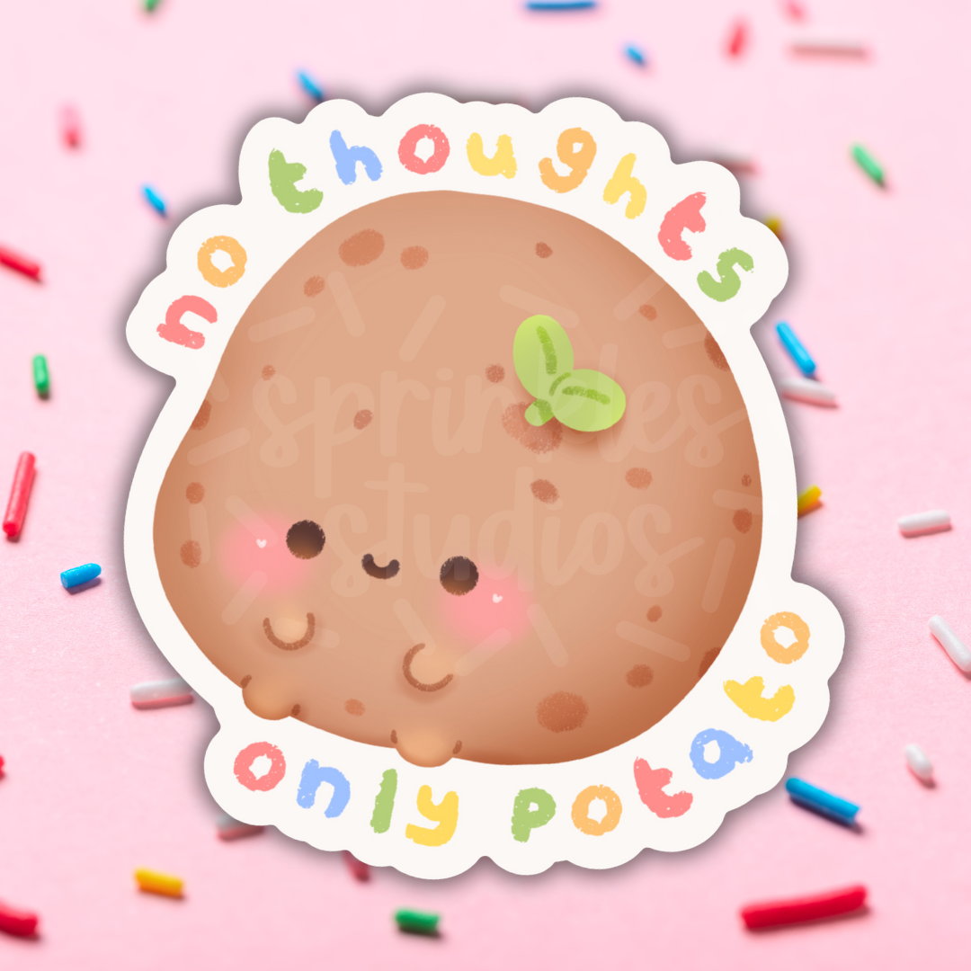 Only Potato Vinyl Sticker – MW Soapworks