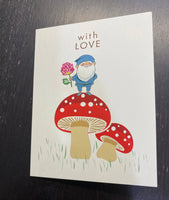 Gnome Friend, With Love Greeting Card