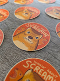 Thinkin' About Screamin' Vinyl Sticker