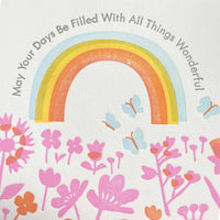 Wonderful Things Spring Rainbow Greeting Card