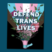 Defend Trans Lives Sticker