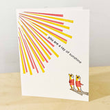 Meerkats & Sunshine Greeting Card