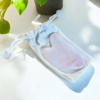 Rose Quartz Gua Sha Facial Massage Stone