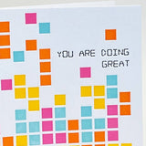Block Game Letterpress Support Card