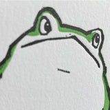 Mini Greeting Card - Toad