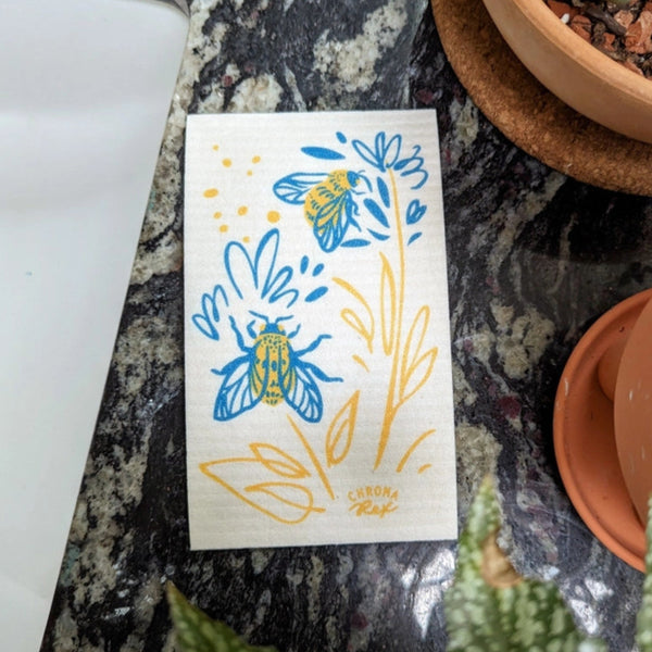 Bumble Bees Swedish Cloths - 3 pack