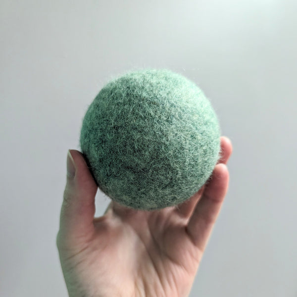 Green Wool Dryer Ball