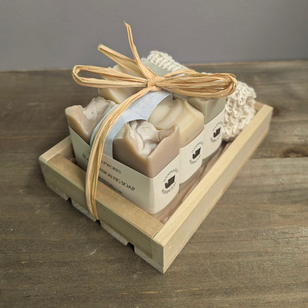 Wooden Box Soap Gift Set