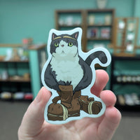 Kitty Cat in Boots Sticker