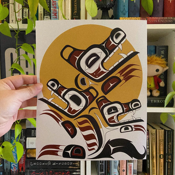 Raised By Wolves Indigenous Art Print – MW Soapworks