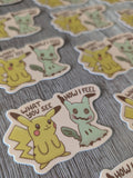 Pikachu Mimikyu - Pokémon Vinyl Sticker