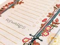 Side Quests Notepad - Swords