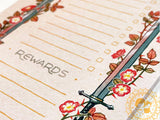 Side Quests Notepad - Swords