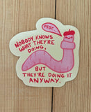 Wormy Advice Sticker