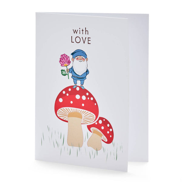 Gnome Friend, With Love Greeting Card