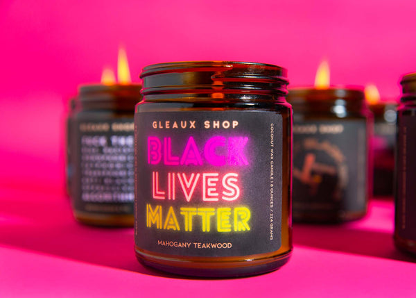 Black Lives Matter Candle - Mahogany Teakwood