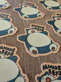 Always Eepy Snorlax Vinyl Sticker