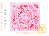 Magic Cat Cotton Silkscreen Bandana