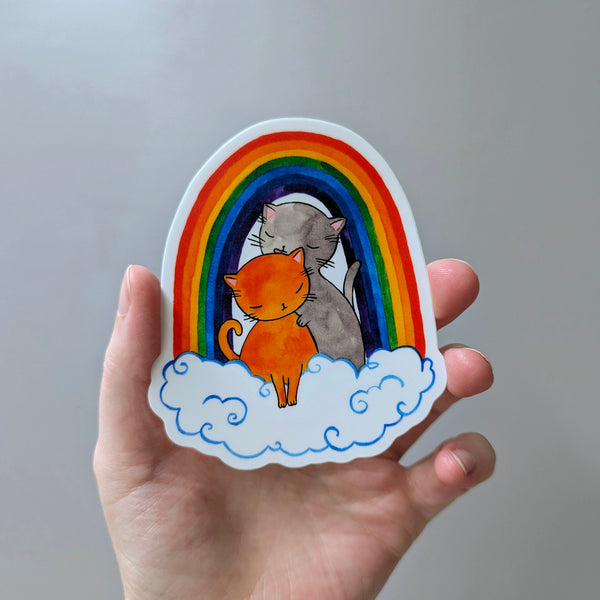 Rainbow Kitties Vinyl Sticker