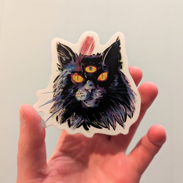 Third Eye Cat Sticker