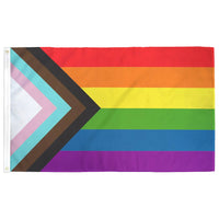 Progress Pride Flag (Licensed) - 18in x 12in