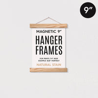 9" Magnetic Hanger Frame - Natural Stain