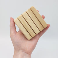 Large Square Wooden Soap Dish from Sustainable Pine