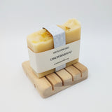Large Square Wooden Soap Dish from Sustainable Pine
