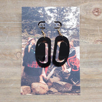 Small Crescents Earrings - Black