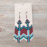 Handbeaded Fringe Earrings