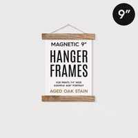9" Magnetic Hanger Frame - Aged Oak