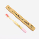 Bamboo Toothbrushes for Kids - Color Varies