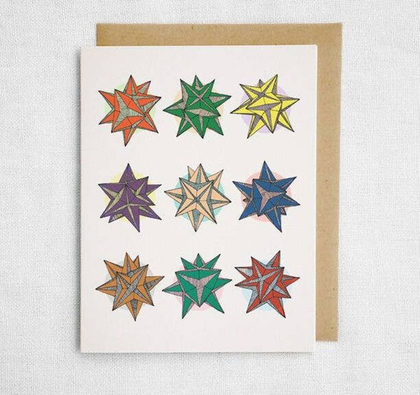 Origami Stars Greeting Card