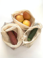 Reusable Cotton Produce Bags- 3PK