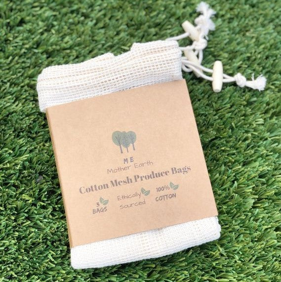 Reusable Cotton Produce Bags- 3PK