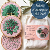 Sweet Succulents DIY Embroidery Kit