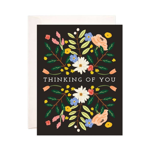 Floral Thinking of You Greeting Card