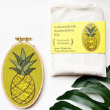 Patchwork Pineapple Intermediate Embroidery Kit
