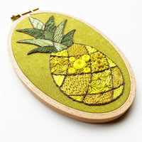 Patchwork Pineapple Intermediate Embroidery Kit